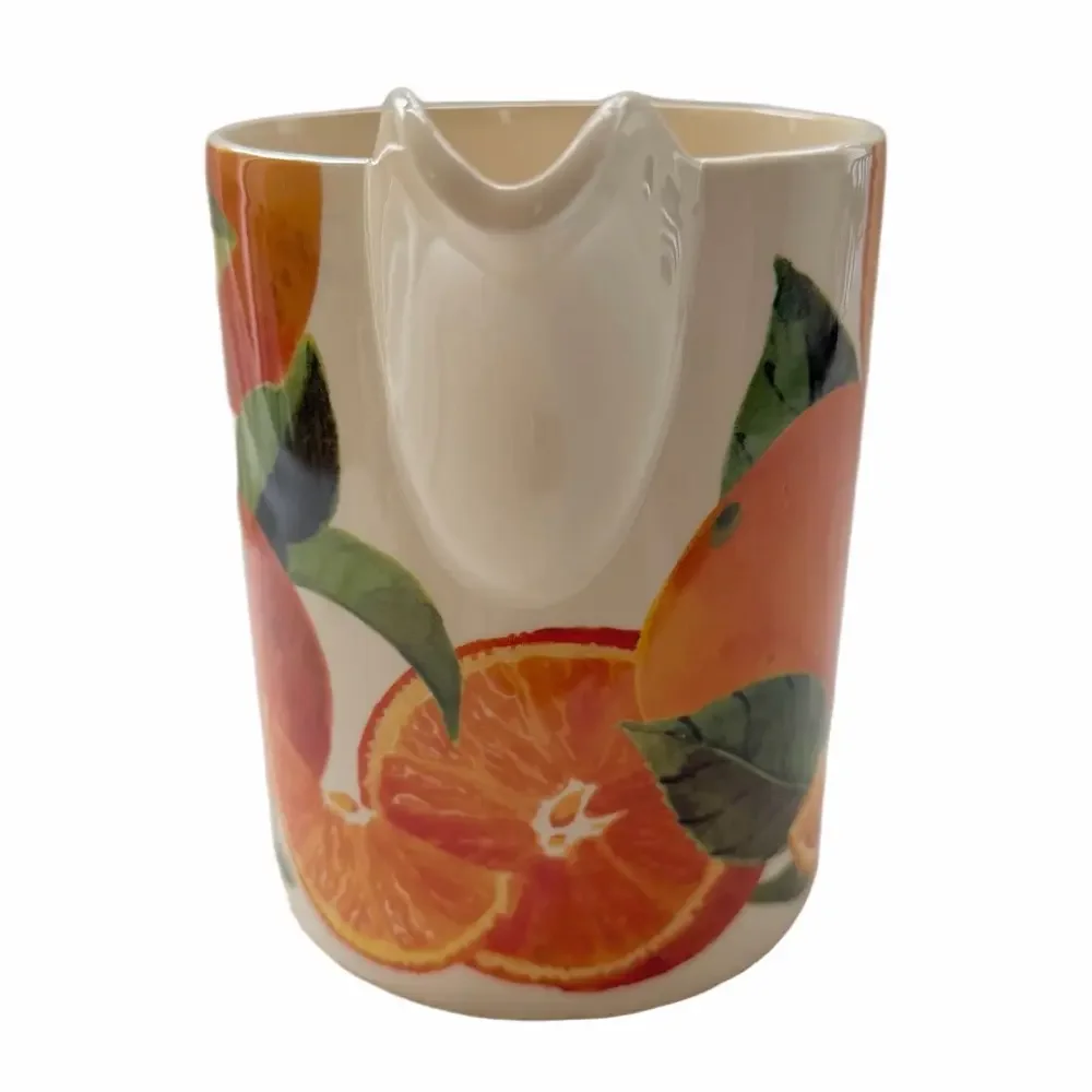 Emma Bridgewater Vegetable Garden Oranges Ceramic Large Straight Jug Pitcher
